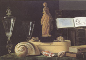 Still Life with a Statuette and Shells (mk05)